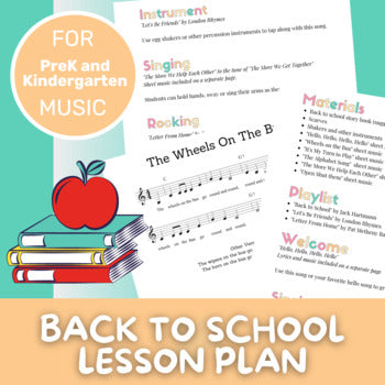 Lesson Plan - Back to School