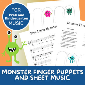 Finger Puppets and Songs - Monsters