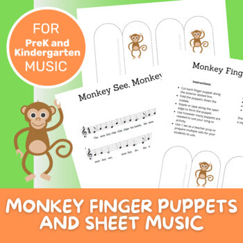 Finger Puppets and Songs - Monkeys