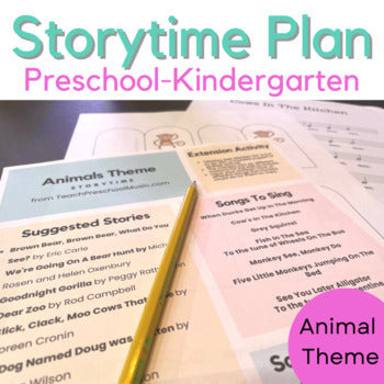 Storytime Plan - Animals