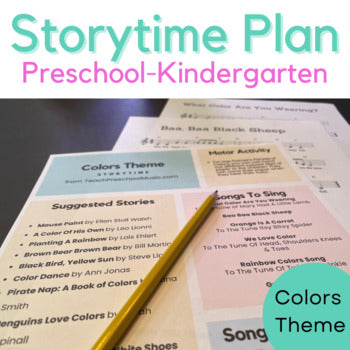 Storytime Plan - Colors