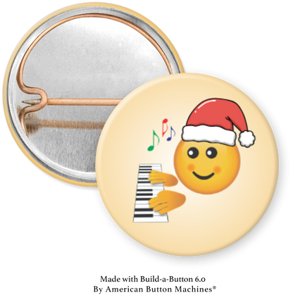 Handmade Holiday Gift Tags with Piano Progress Pins - Set of 10 tags