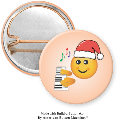 Handmade Holiday Gift Tags with Piano Progress Pins - Set of 10 tags