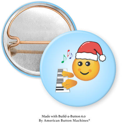 Handmade Holiday Gift Tags with Piano Progress Pins - Set of 10 tags